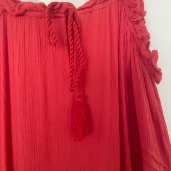 Primark red off the shoulder dress M - Picture 4 of 6